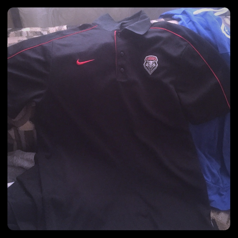 Nike dri fit collard shirt