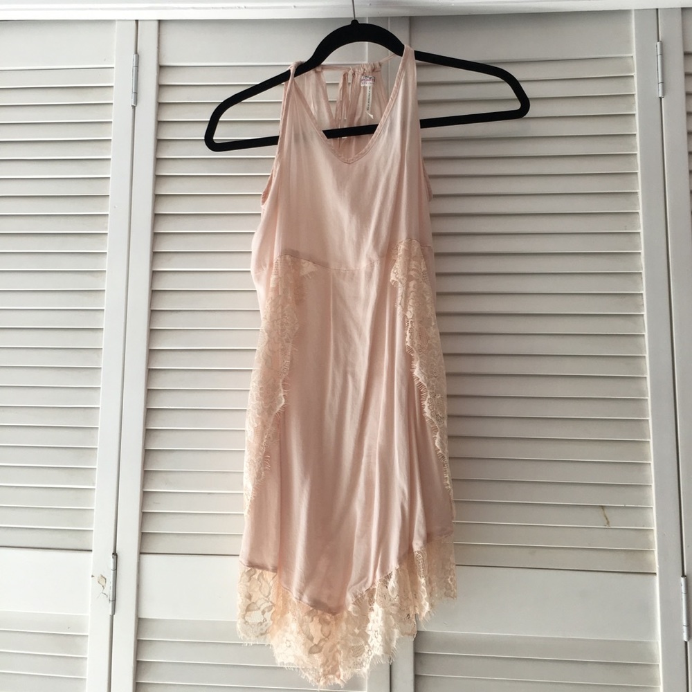 Free People baby pink lace dress