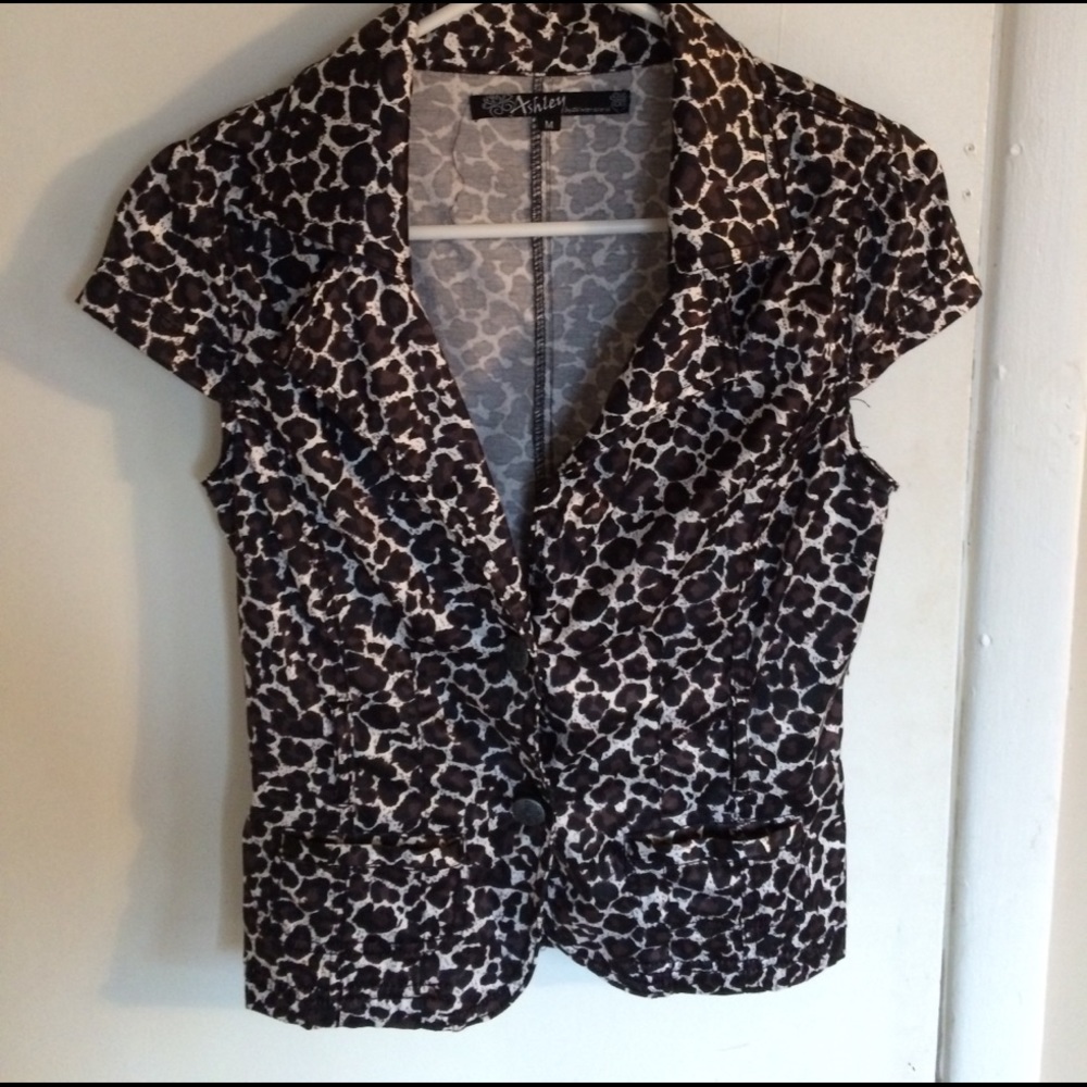 Leopard print blouse