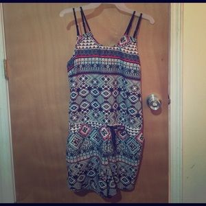 Patterned romper