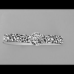 White House Black Market Cheetah  Belt Size Large