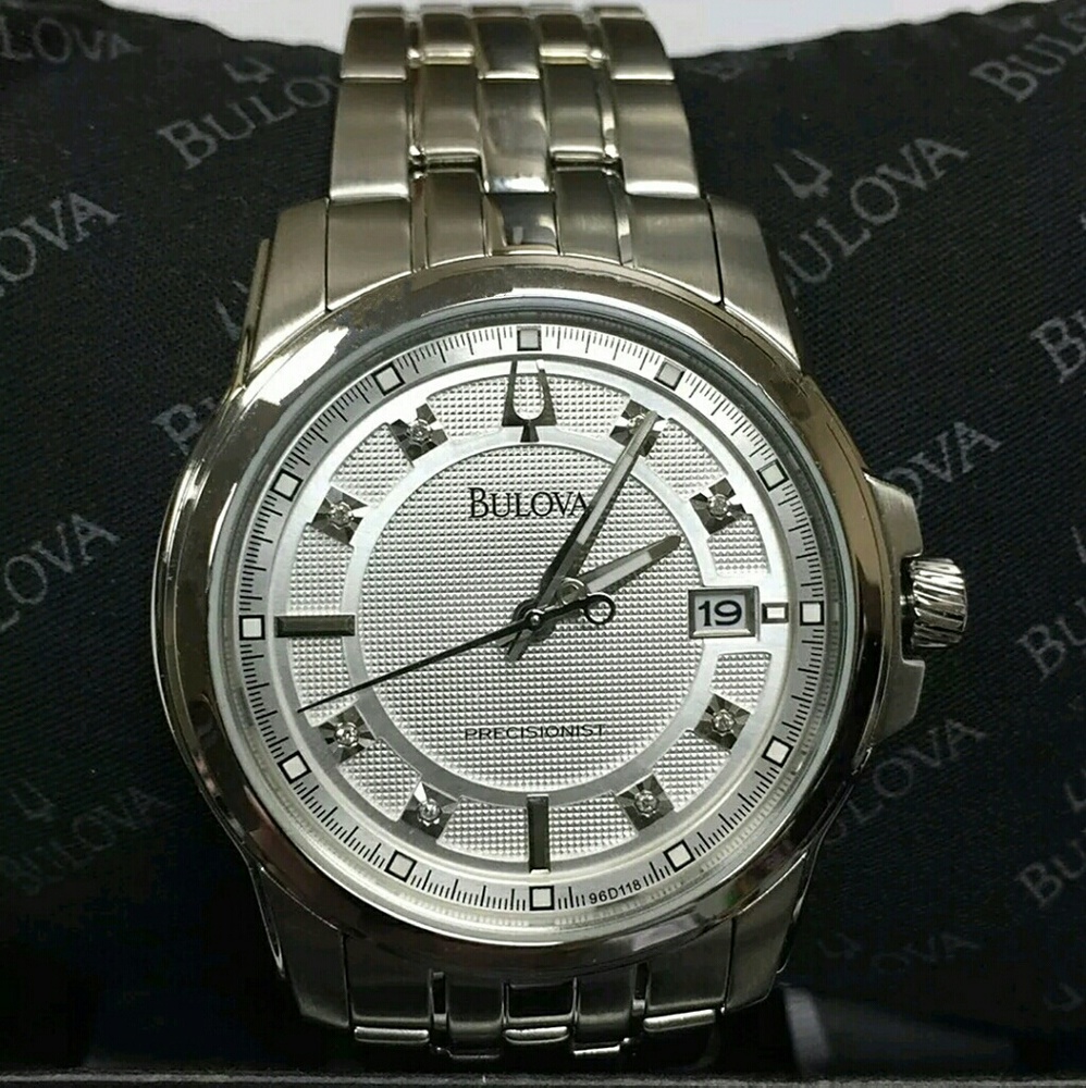 NWT Bulova Precisionist diamond Stainless watch - Picture 3 of 6
