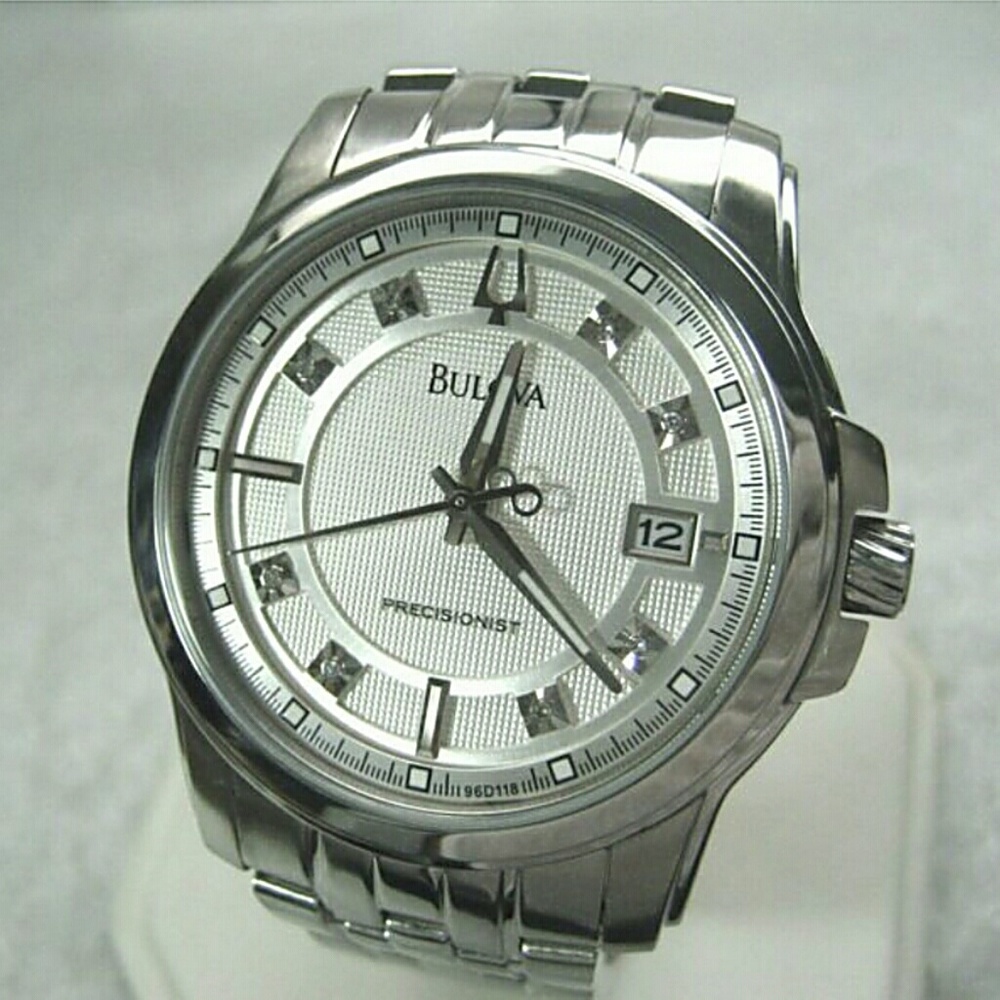 NWT Bulova Precisionist diamond Stainless watch - Picture 4 of 6