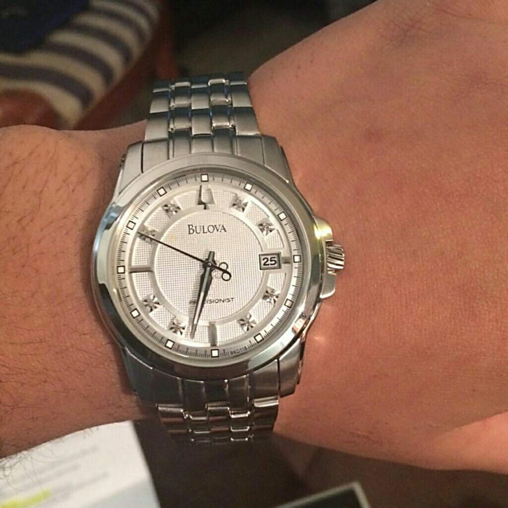 NWT Bulova Precisionist diamond Stainless watch - Picture 5 of 6