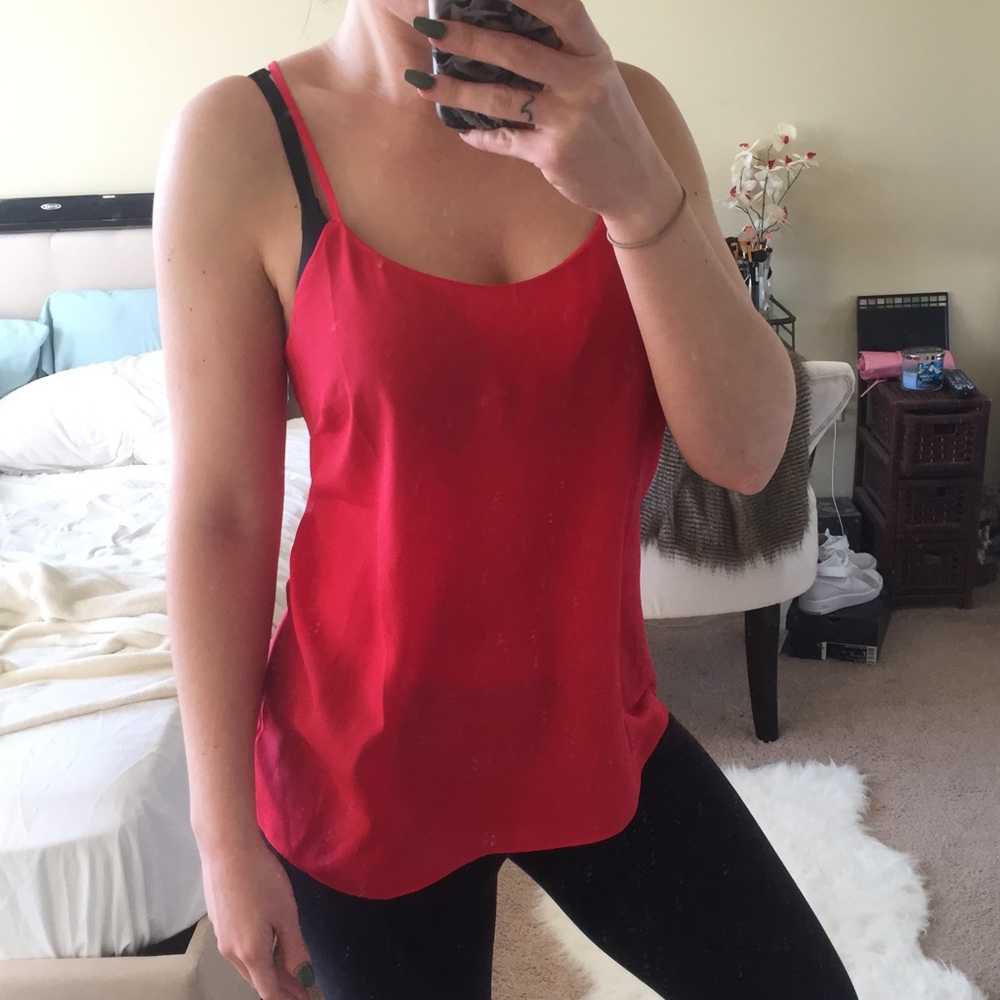 Vibrant Red J. Crew Tank