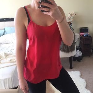 Vibrant Red J. Crew Tank