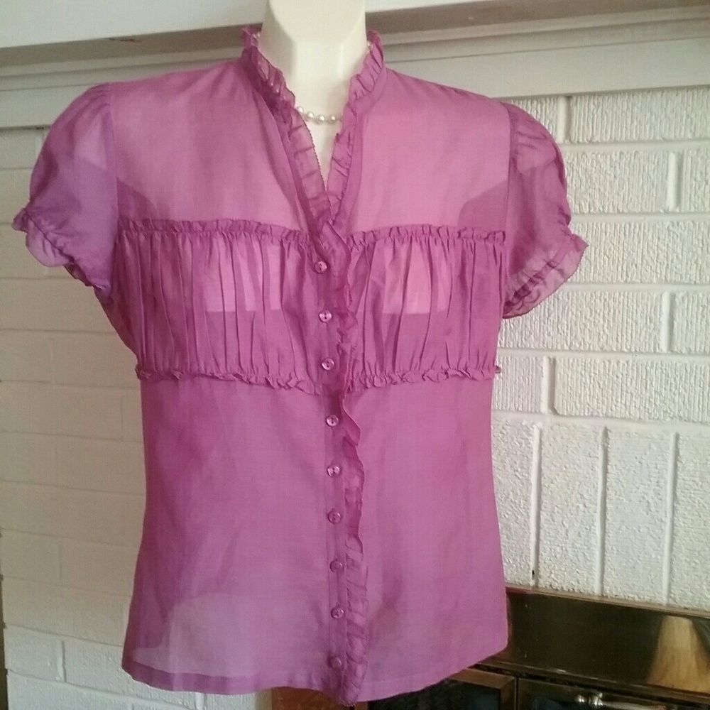 😽Naracamicie Italian linen-silk top