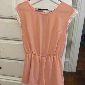 Boutique Peach Romper