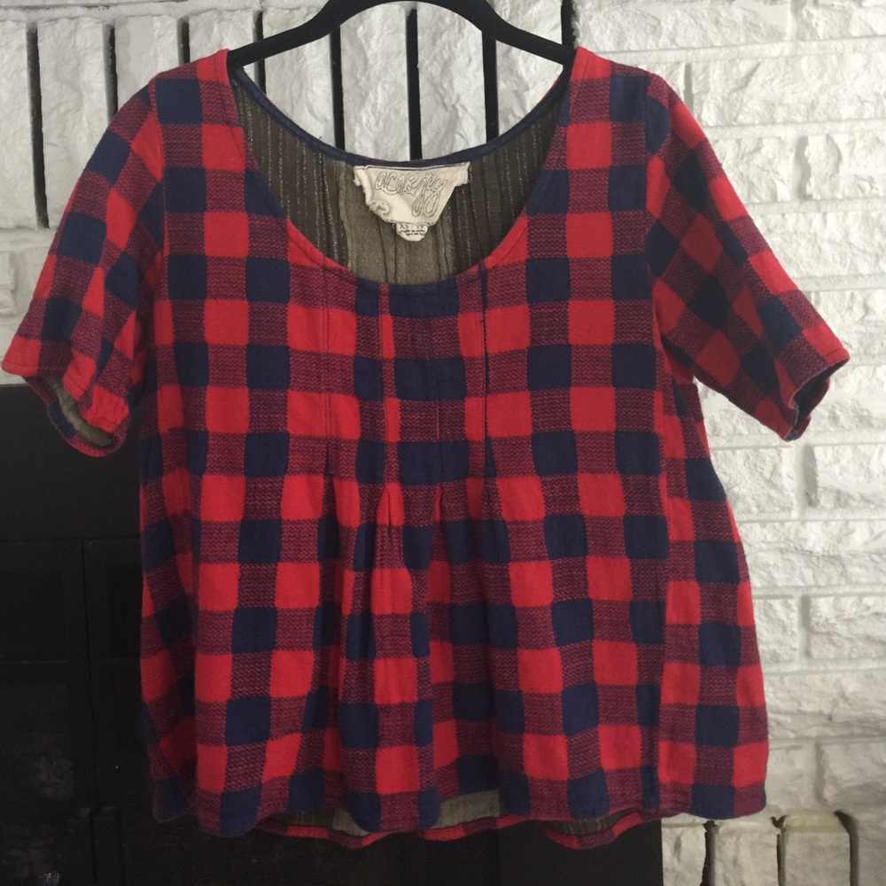 Ace & Jig Shop Top in Houndstooth
