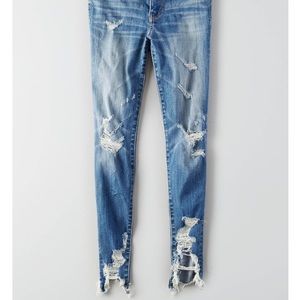 American eagle ripped high rise jean/ jegging