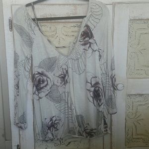 Beautiful free people cold shoulder  top