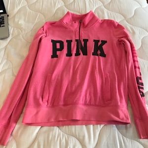 PINK Half-zip pink sweater