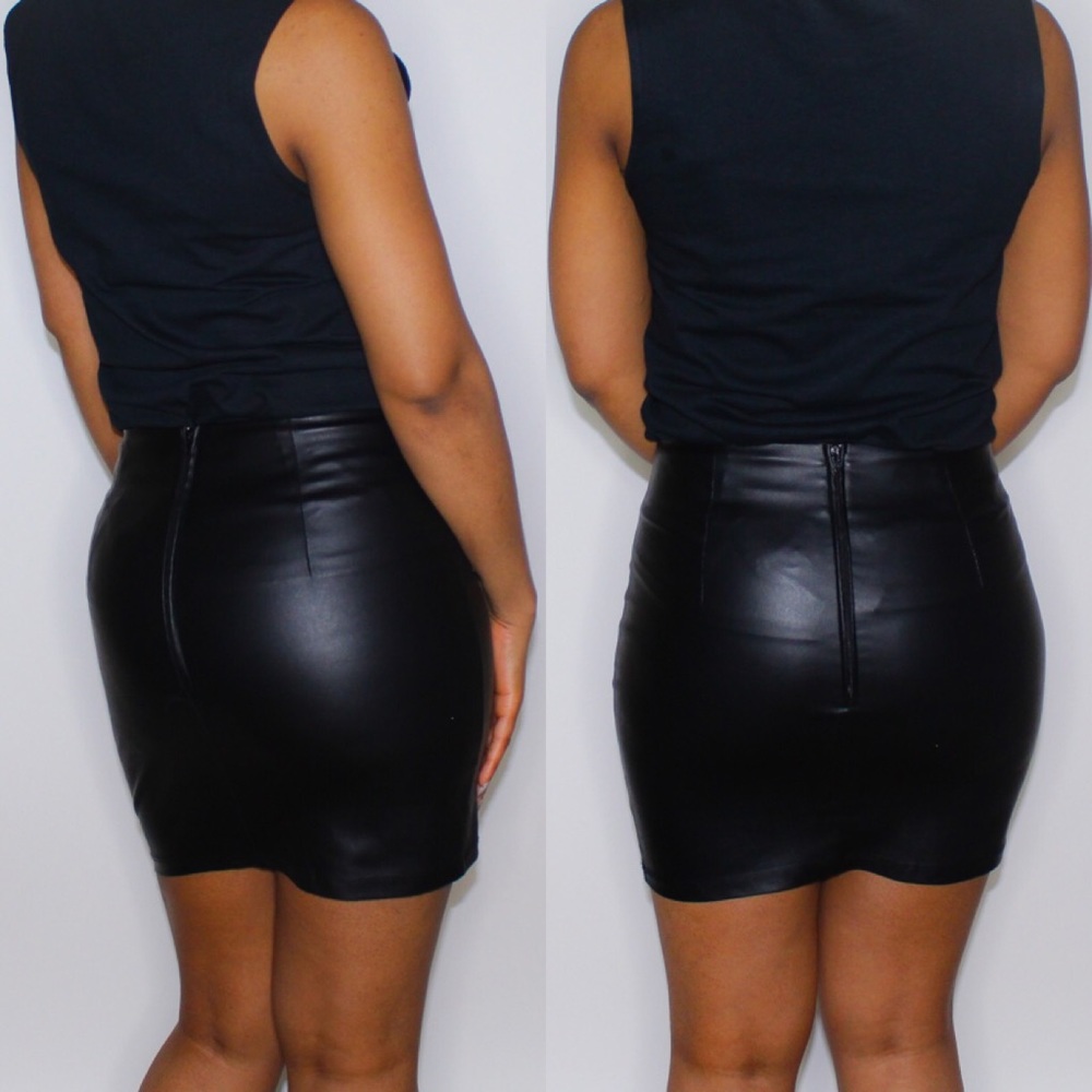 | new | Kim K leather skirt - Picture 3 of 4