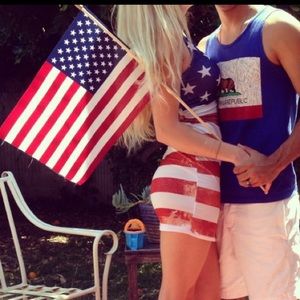 American Flag Spandex Dress