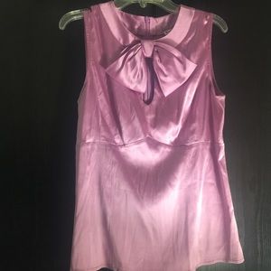 Nanette Lepore Silk Bow Tie Top