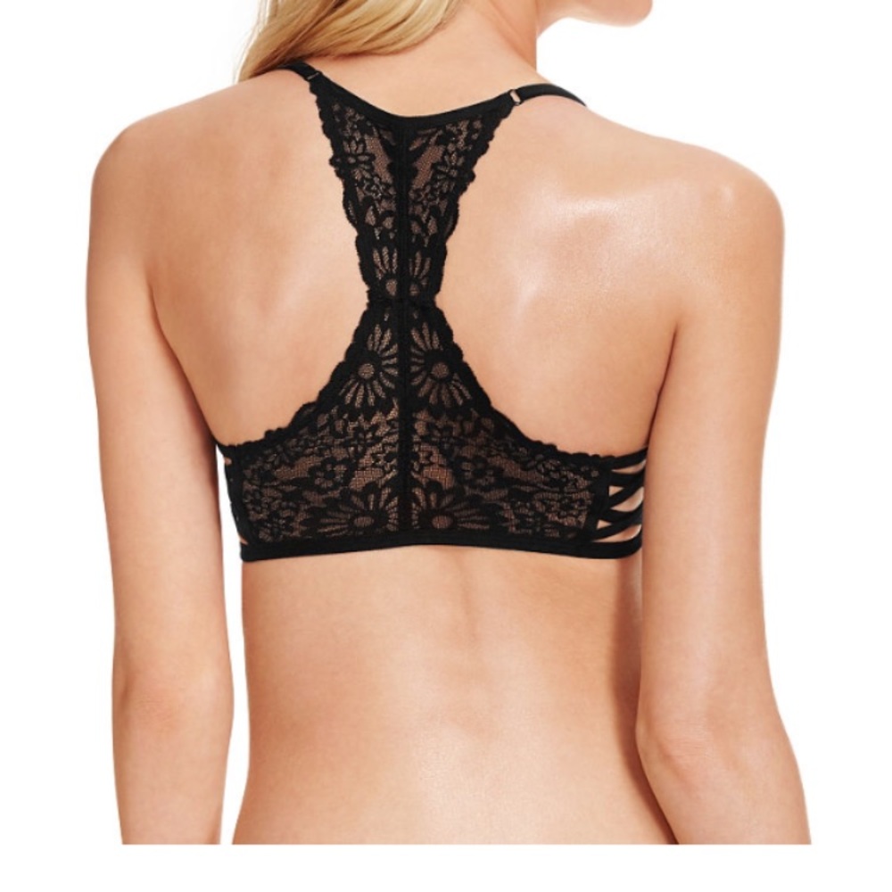 Pink lace bralette L size