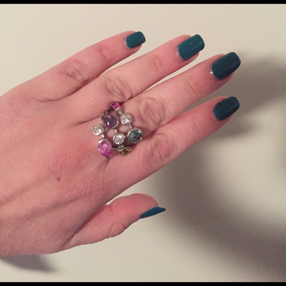 Precious stones ring