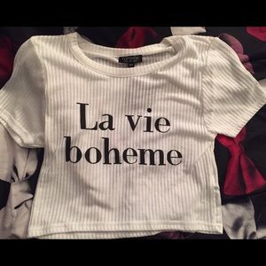 Top Shop La Vie Boheme Crop Top