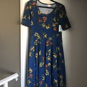 Lularoe Nicole Dress! Pretty spring pattern.