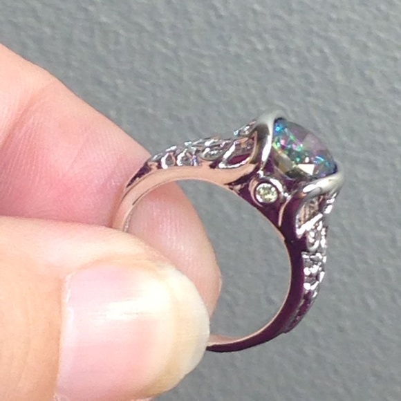 🔥NWT! Genuine Northern Mystic Topaz .925 Ring +🎁 - Picture 5 of 8