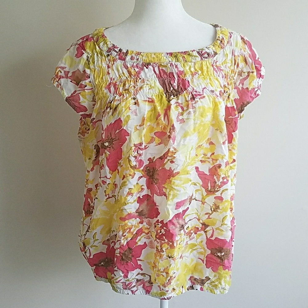 Floral Ann Taylor Loft Blouse