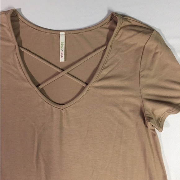 V-Neck Strappy Tee - Picture 2 of 2