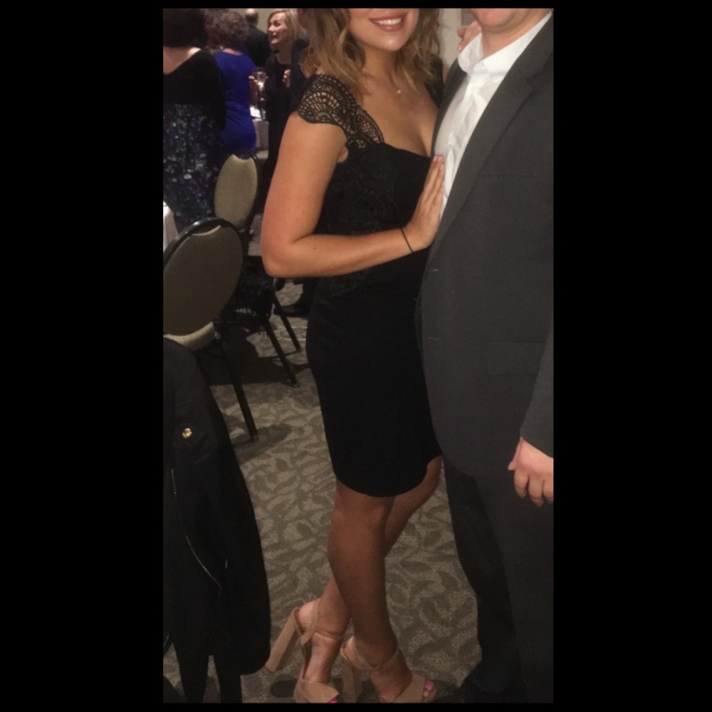 Black Bebe Cocktail Dress