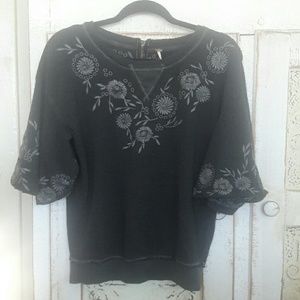 Free people boho sweatshirt