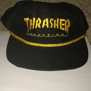 Black and gold thrasher magazine SnapBack