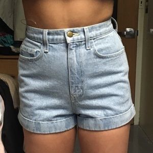 American Apparel High-Waisted size 27 shorts