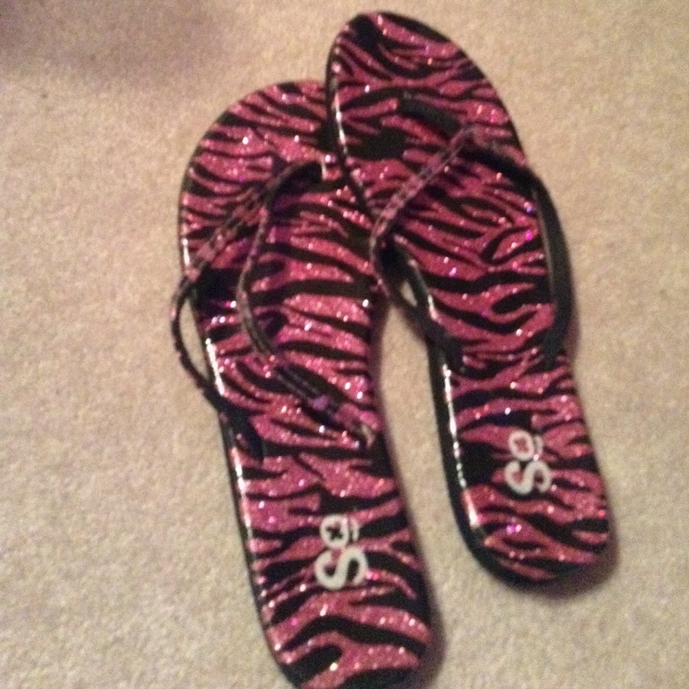 Pink Zebra Print sandals