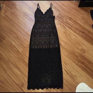 J Lux Label black Candice Lovelace dress