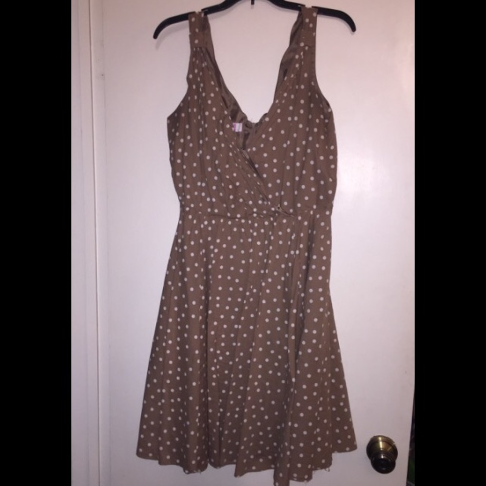 Polka Dot Flared Dress Size 14