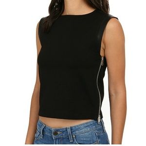 🚨SALE🚨 DIESEL Women's Leather-Accent tank-top