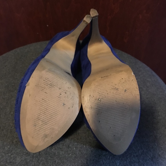 Royal Blue Platform Heels / EUC - Picture 5 of 5