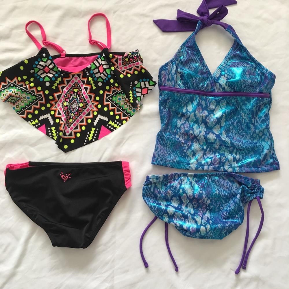 Two swimming suits for girls size 10