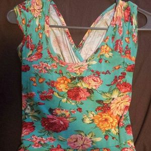 Floral cut out dress