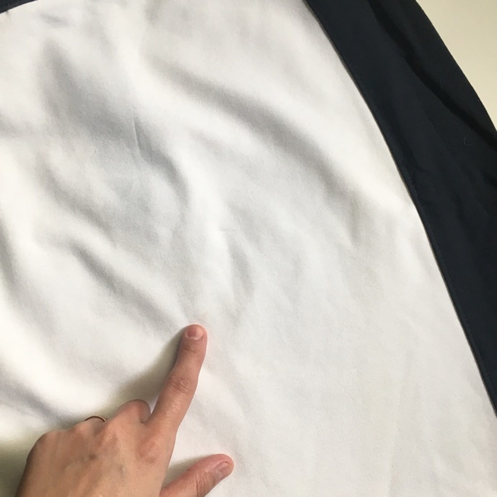 BR Stretchy Navy & White Skirt - Picture 5 of 6