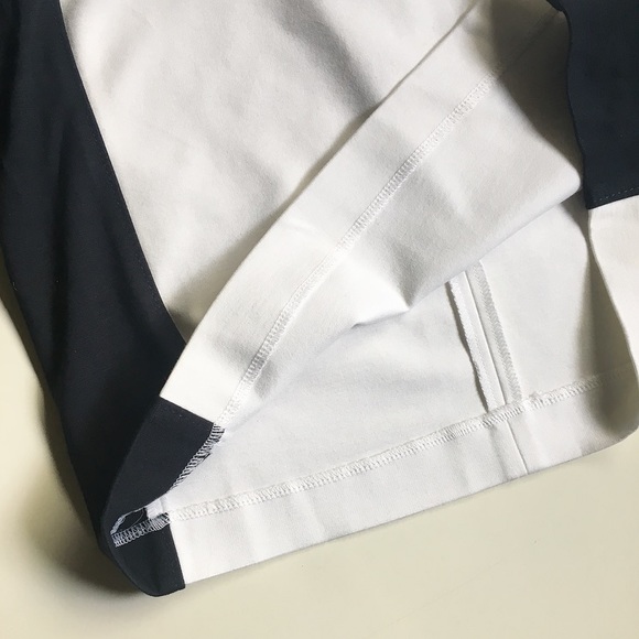 BR Stretchy Navy & White Skirt - Picture 3 of 6