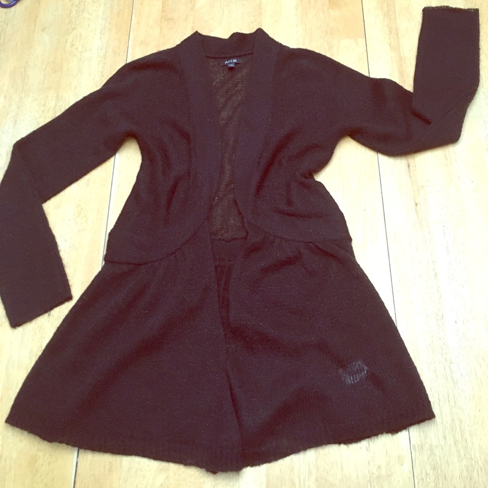 Beautiful stardust black cardigan with flair