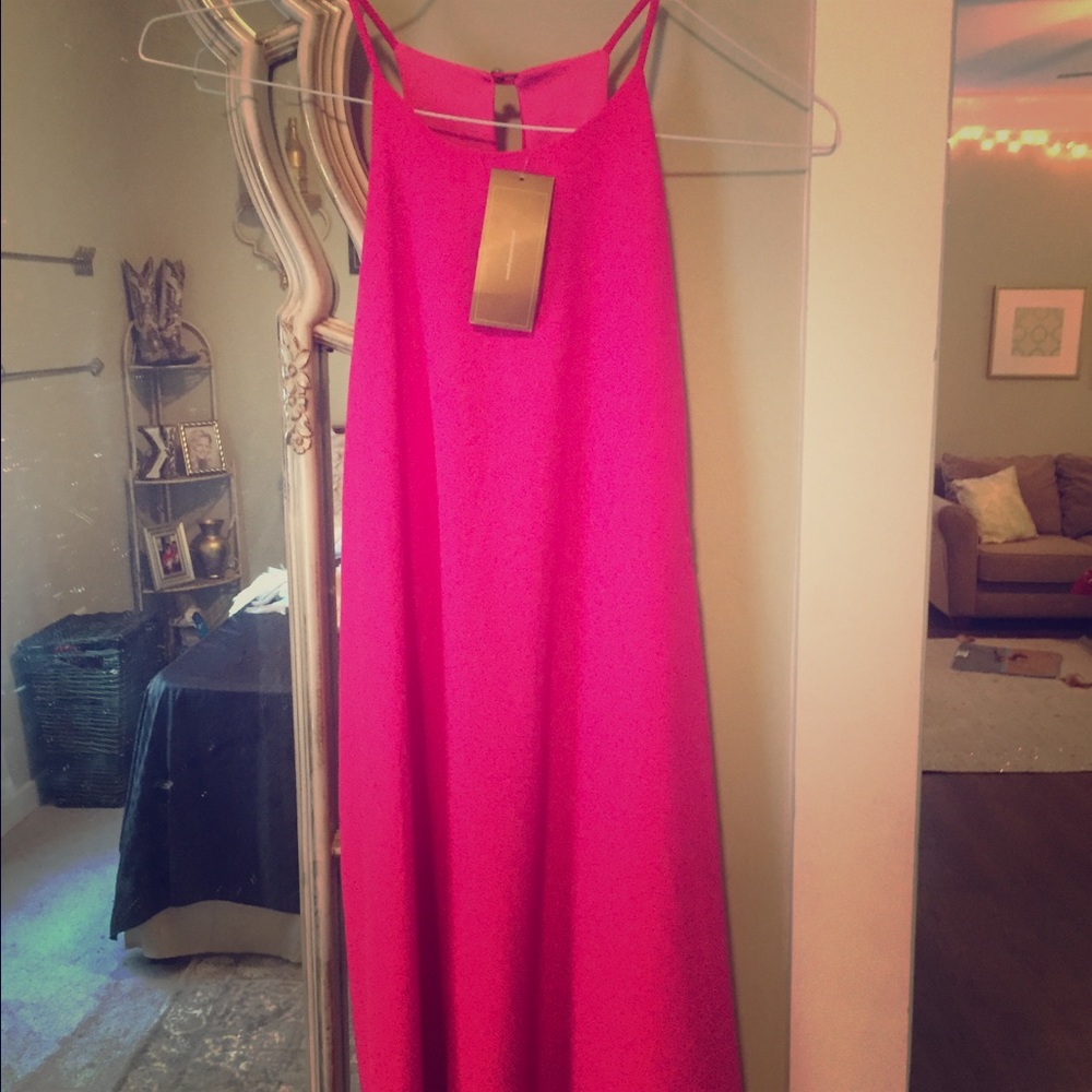 Hot pink dress