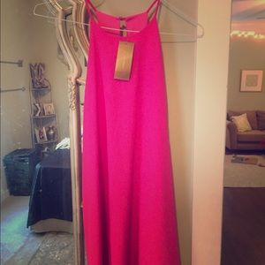Hot pink dress