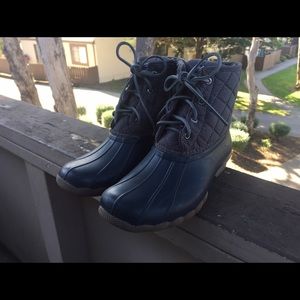 Sperry Saltwater Duck Boots Gray Size 8.5