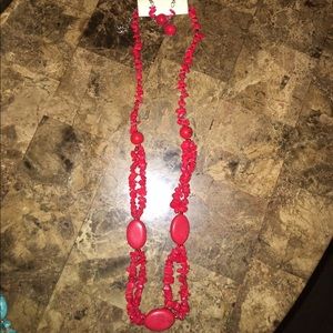 Women's nickel free free necklace & earring set