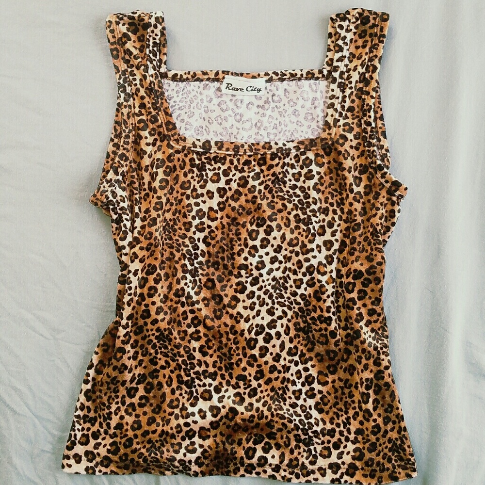 Vintage Cheetah Crop Top