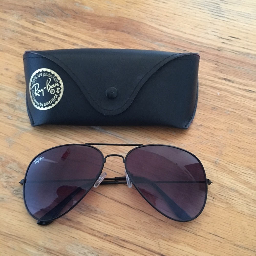 Authentic Black Ray-Ban Aviators