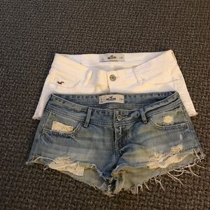 2 pairs of size 3 Hollister shorts
