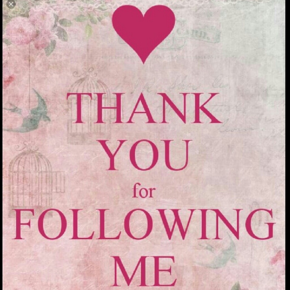 Thank you for following me