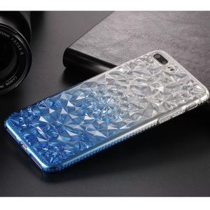 New two tone blue iPhone 7 plus 3D phone case