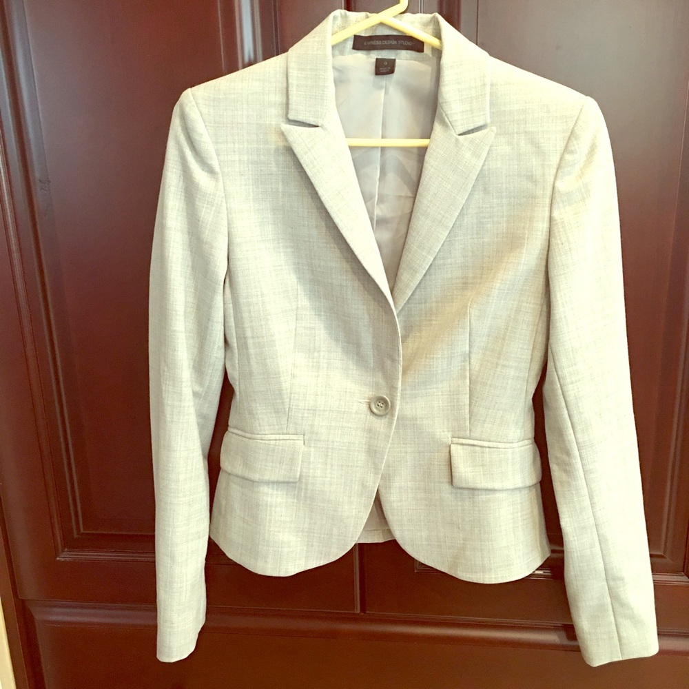 Express Design Studio light gray blazer